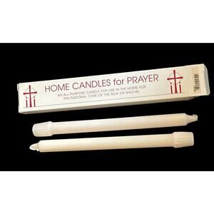 Home Candles (2) for Prayer for Pastoral Care of the Sick Shut In Religion God